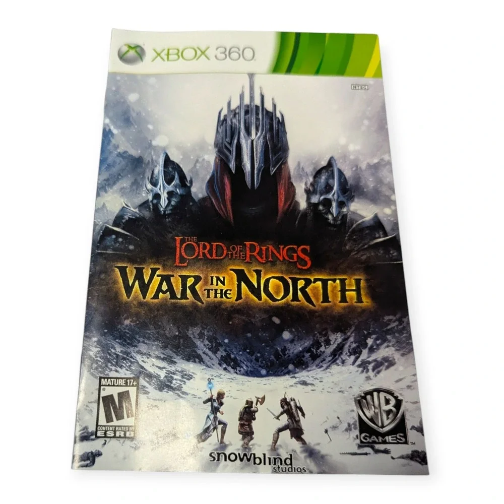 Lord of the Rings War in the North Xbox 360 Action RPG Warner Bros Games CIB